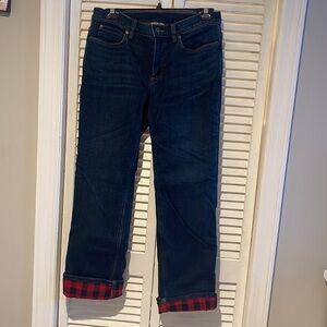 Duluth women’s flannel lined jeans size 6x29